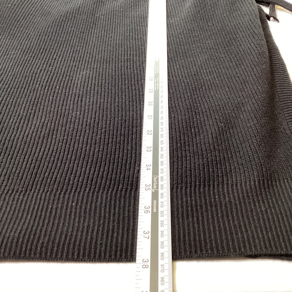 Elan Size L Black Ribbed Sweater Vest White Button Down Mixed Media Mini Dress - Picture 6 of 8